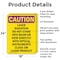 Signmission Radiation & Laser Sign, 24 in H x 18 in W, Aluminum, Rectangle OS-2PACK-CR-A-1824-V-10240 - alternate 7